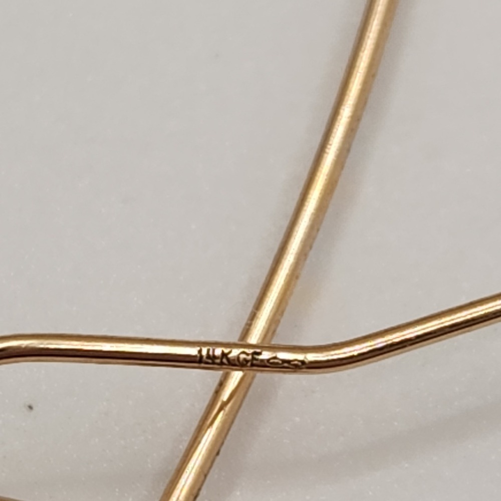 Boho 14k Gold Filled 925 Sterling Silver Teardrop Mixed Metal Hoops Artisan Made - Picture 6 of 10